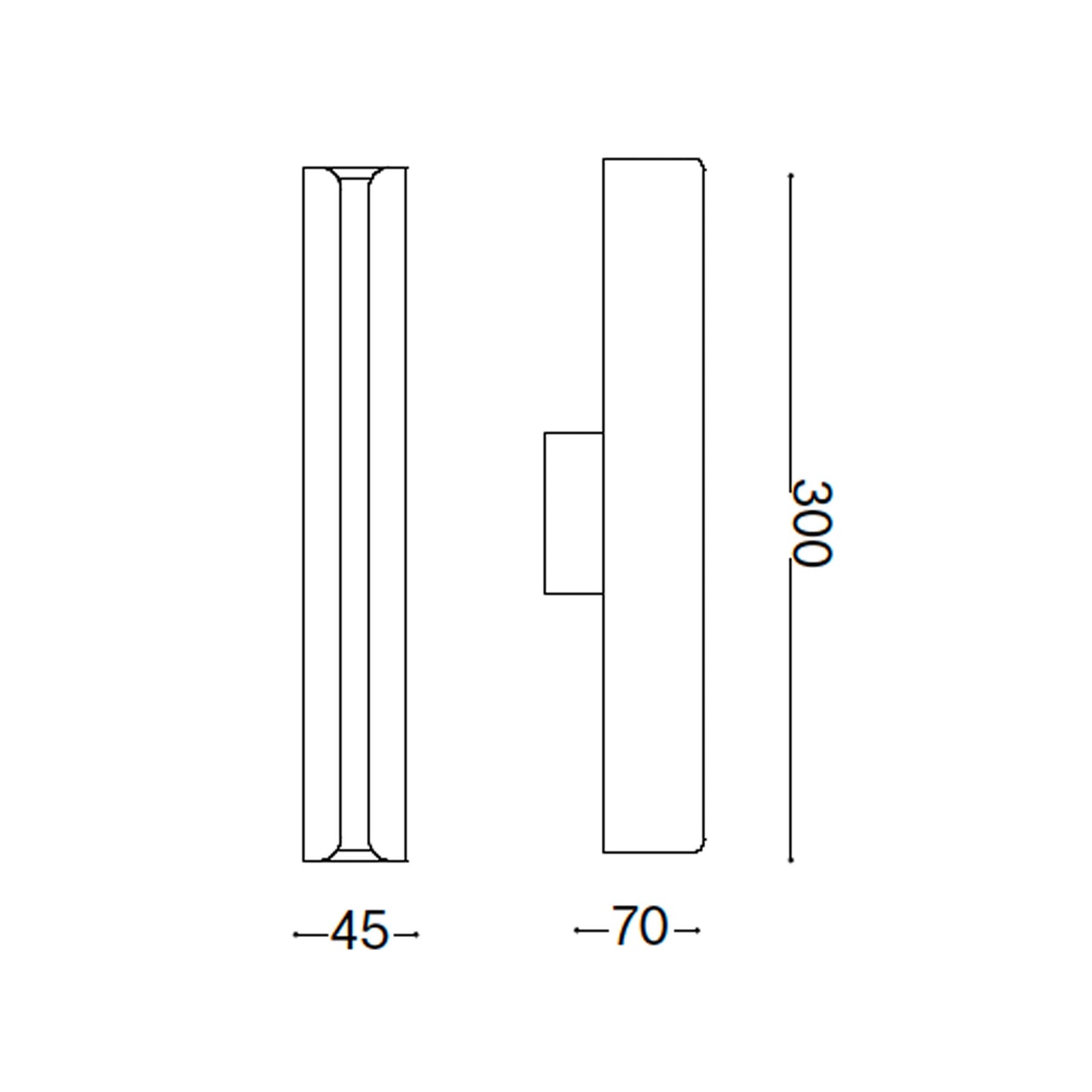Ideal lux Dorica LED-væglampe