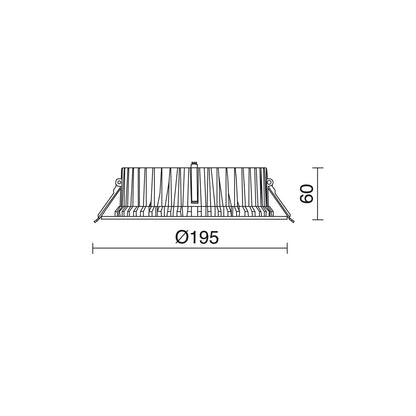 Indeluz Pandora Round LED zápustné svítidlo