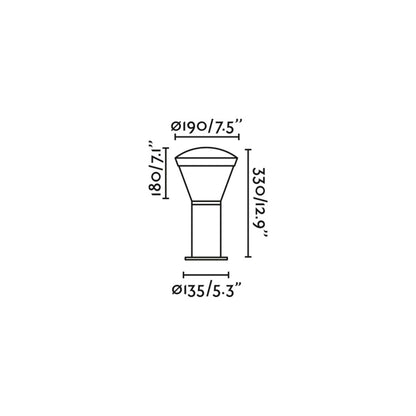 Faro Brume LED glass ceiling light IP44