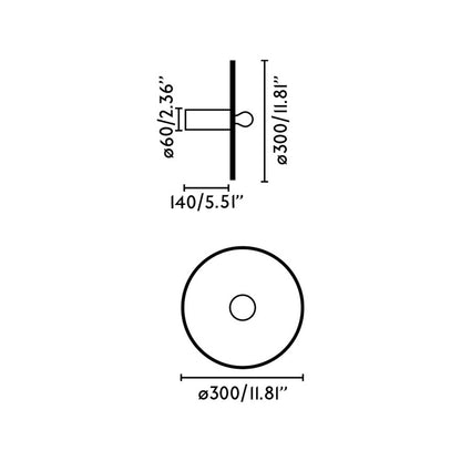 Faro Confetti E27 přisazené svítidlo z recyklovaného materiálu