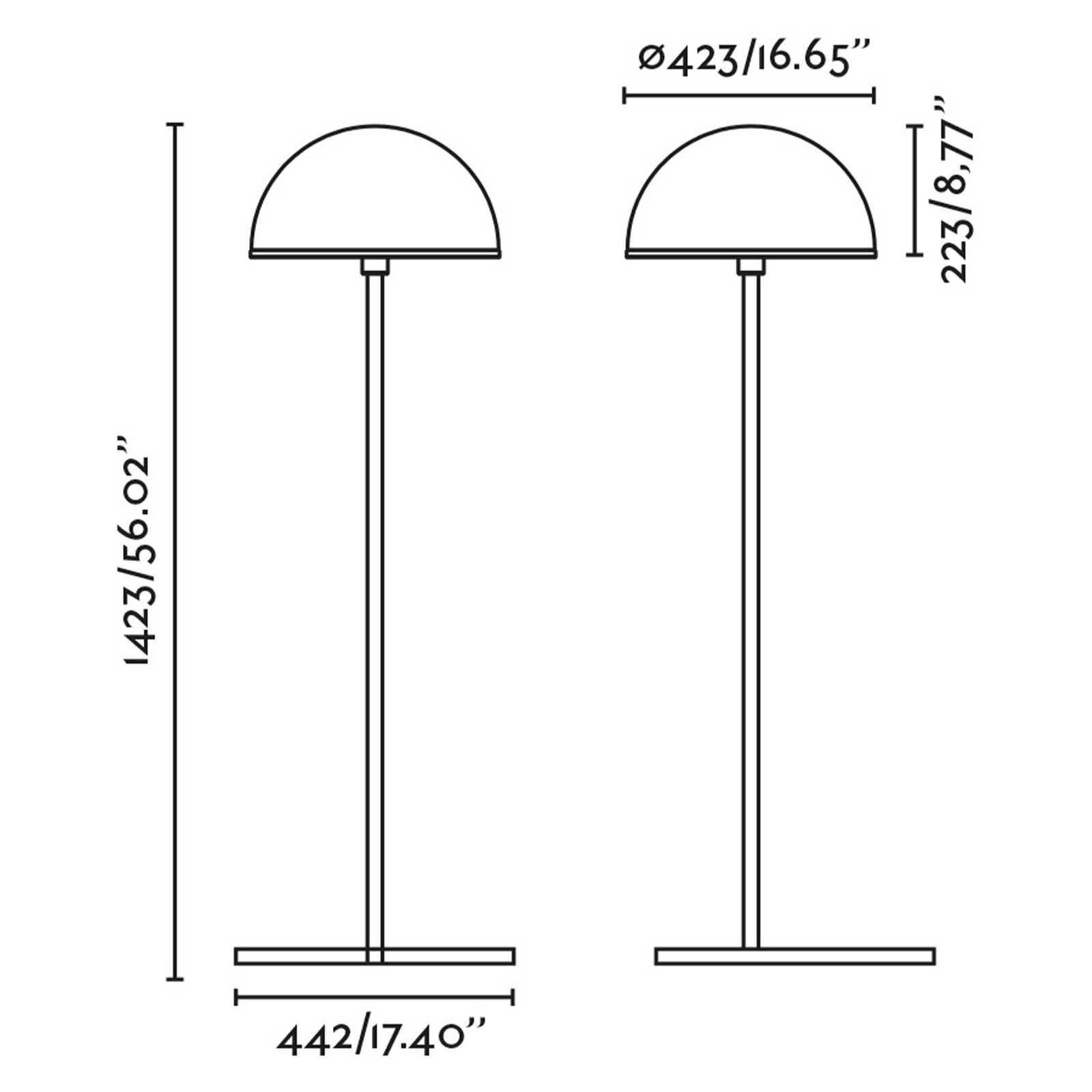 Faro Dome E27 gulvlampe