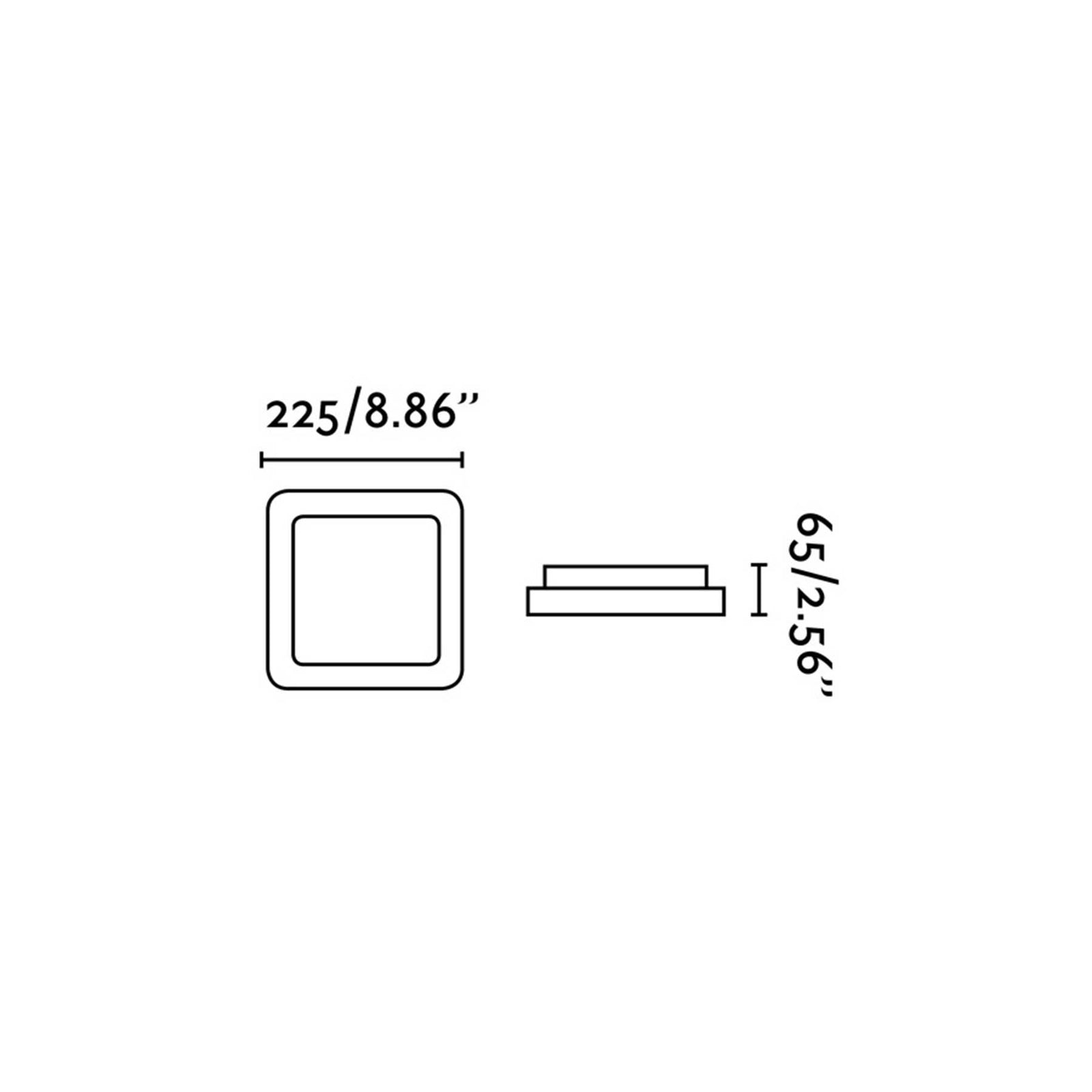 Faro Iris LED přisazené čtvercové svítidlo