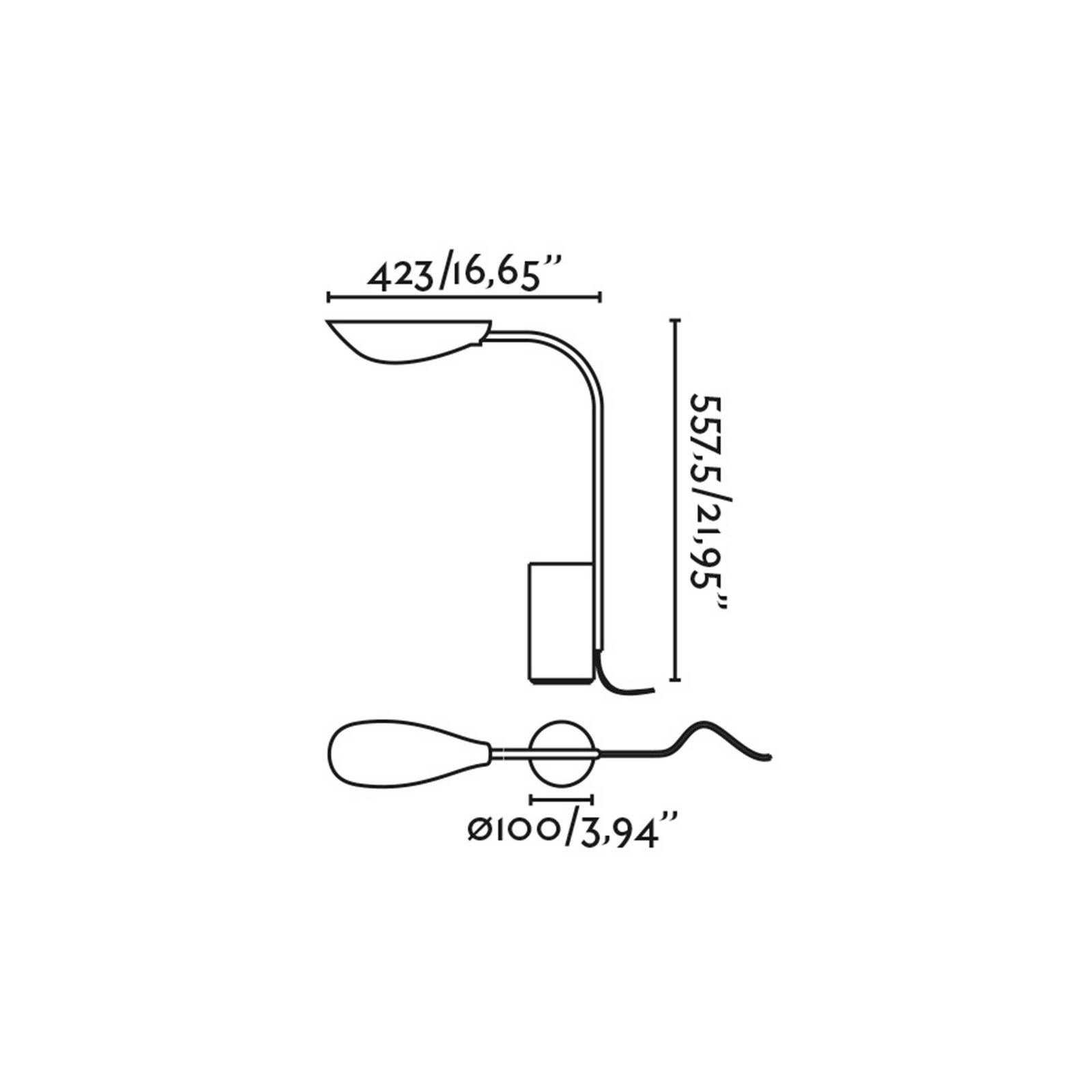 Faro Liggera G9 bordlampe