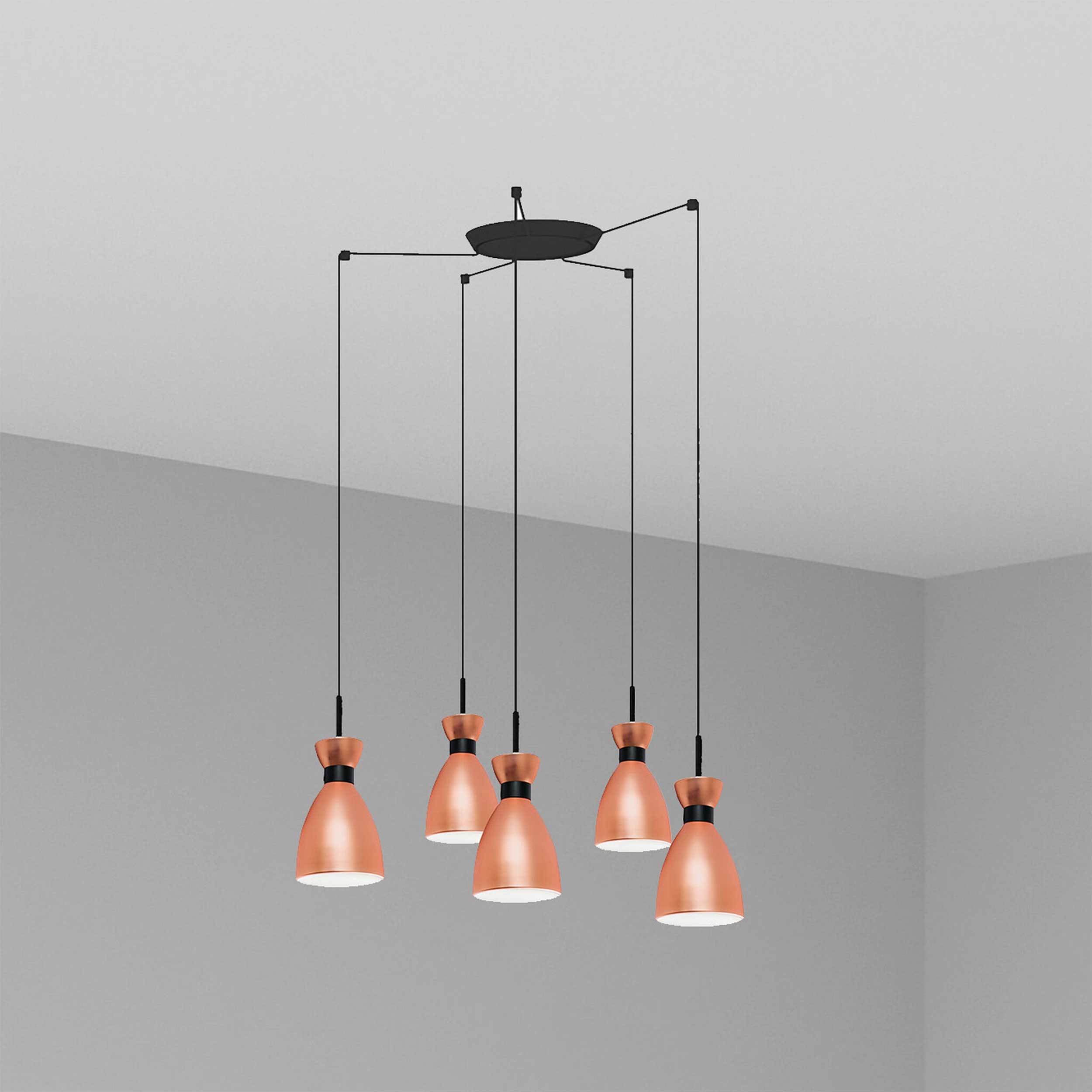 Faro Brume LED glass ceiling light IP44