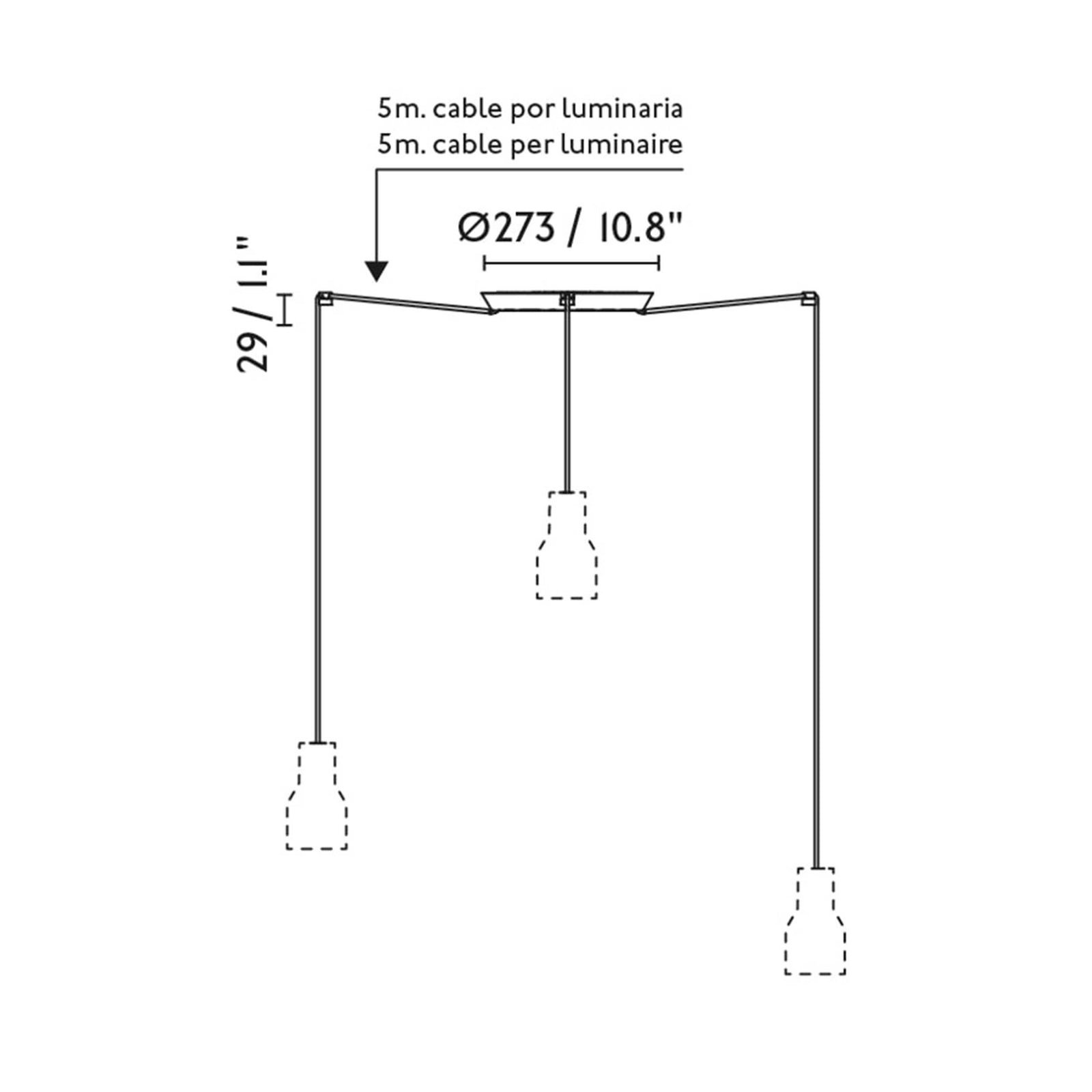 Faro Samba E27 pendel