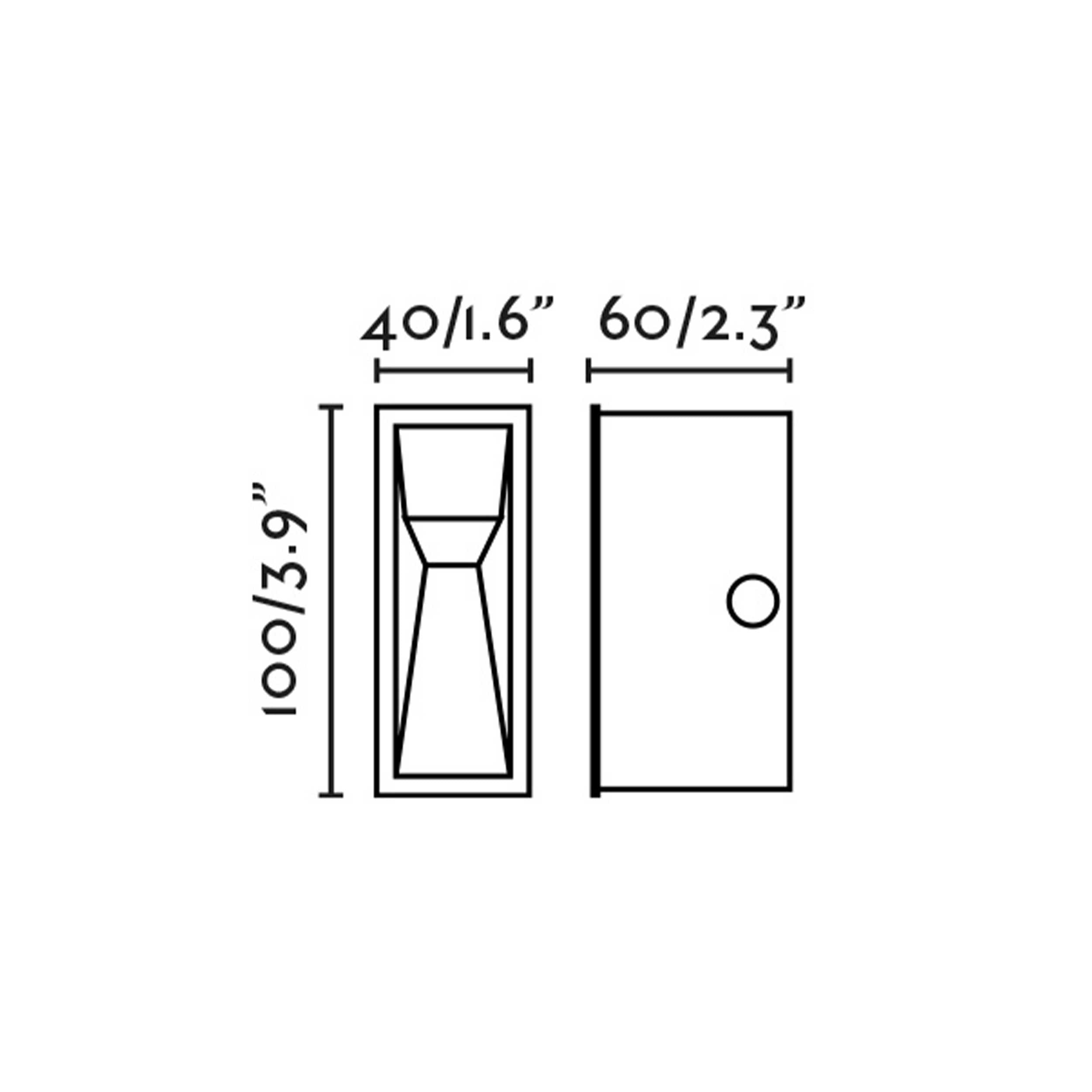 Faro Til LED indbygget udendørs vægarmatur IP65