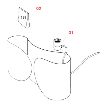 Flos Foglio E27 nástěnné svítidlo