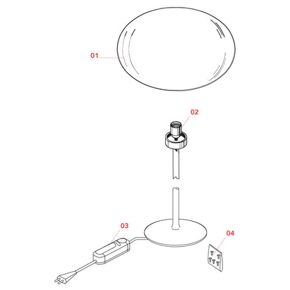 Flos Glo-Ball E27 stolní svítidlo