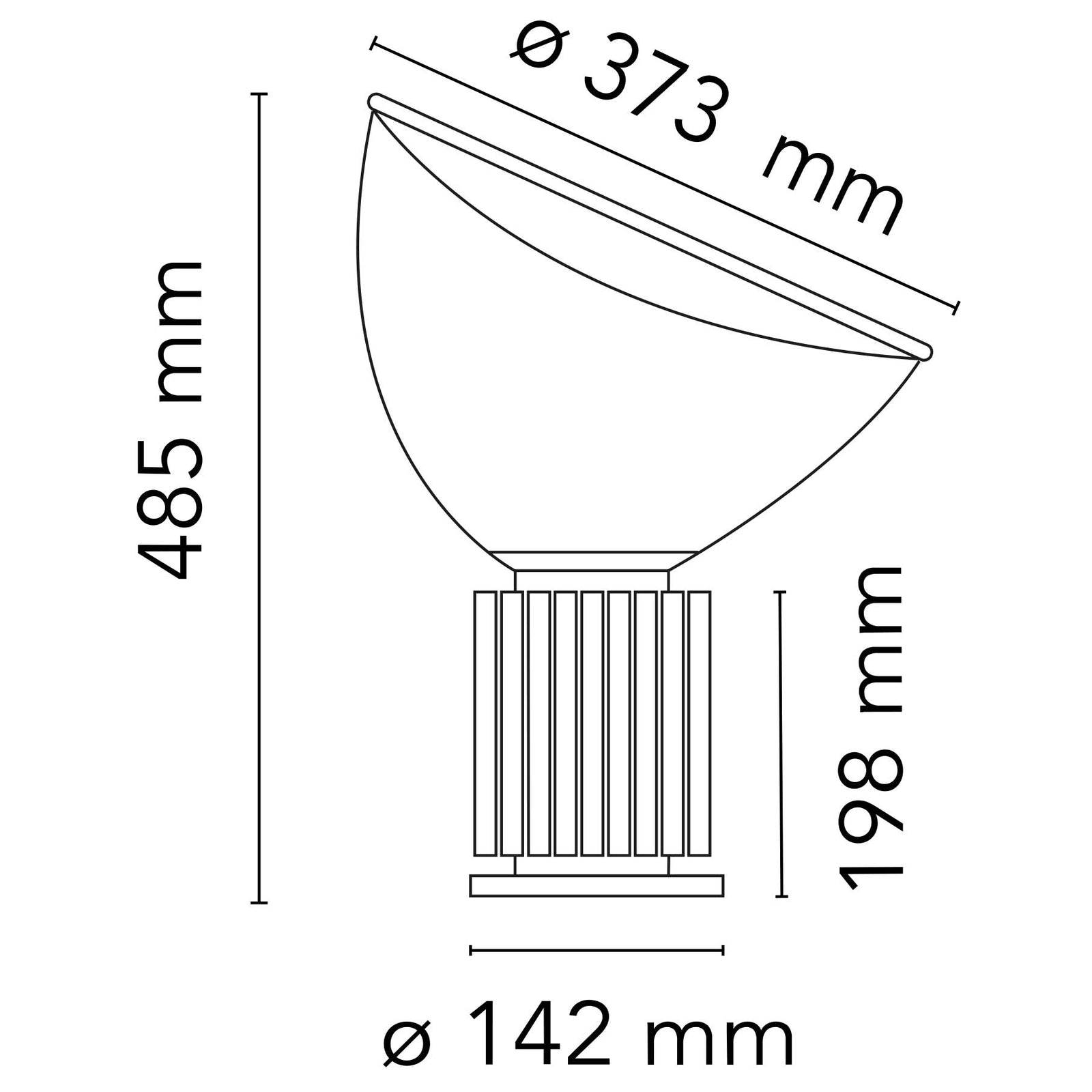 Flos Taccia LED ikonická stolní lampa