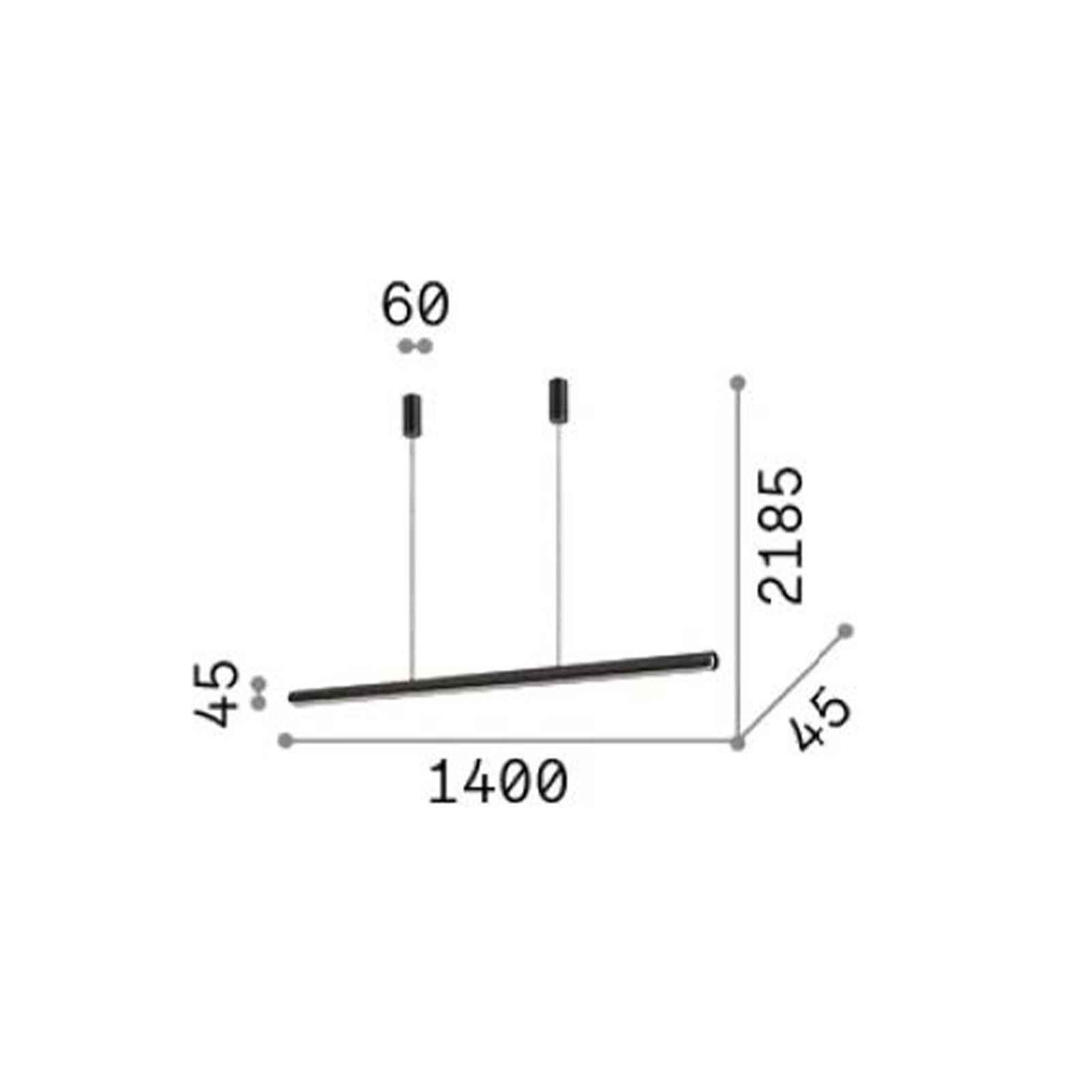 Ideal lux Dorica LED lineær pendel