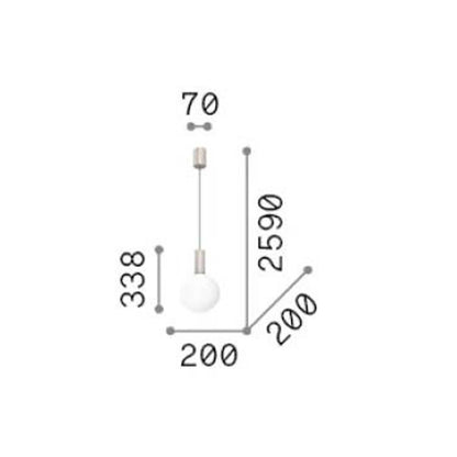 Ideal lux Odeon LED pendant light