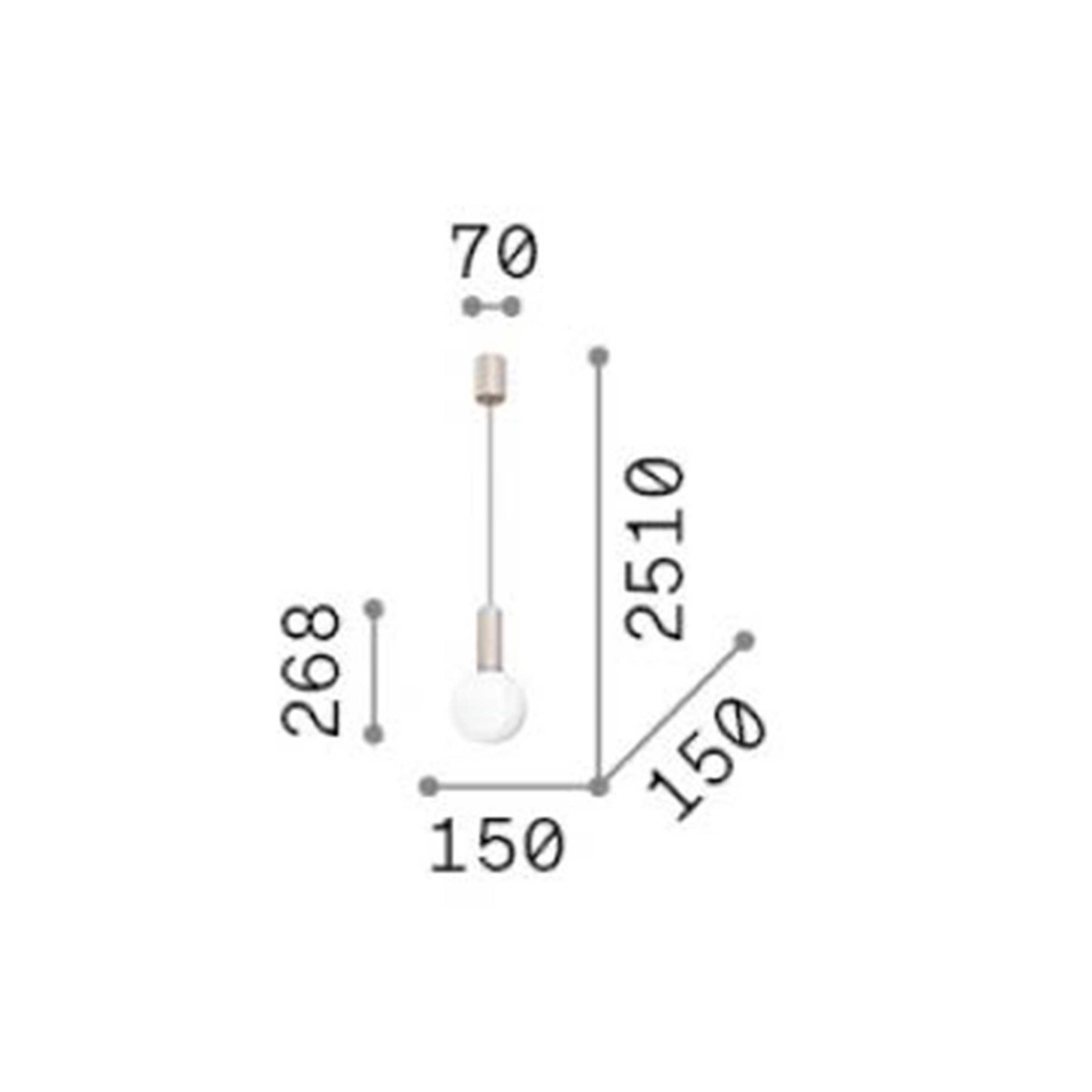 Ideal lux Odeon LED pendel