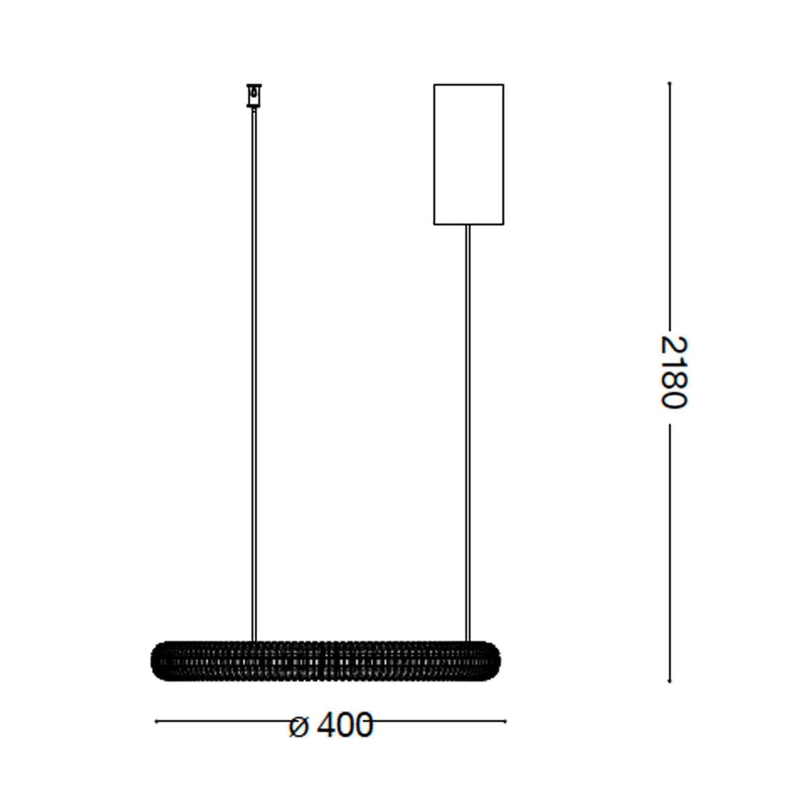 Ideal lux Miracle LED lineær pendel
