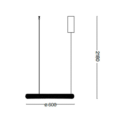 Ideal lux Miracle LED lineær pendel