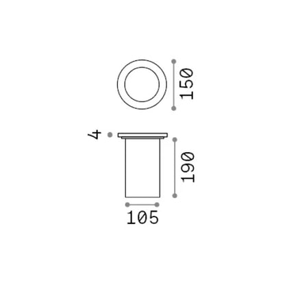 Ideal Lux Park E27 kruhové zápustné svítidlo