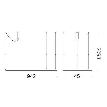 Ideal lux Waves LED-pendel