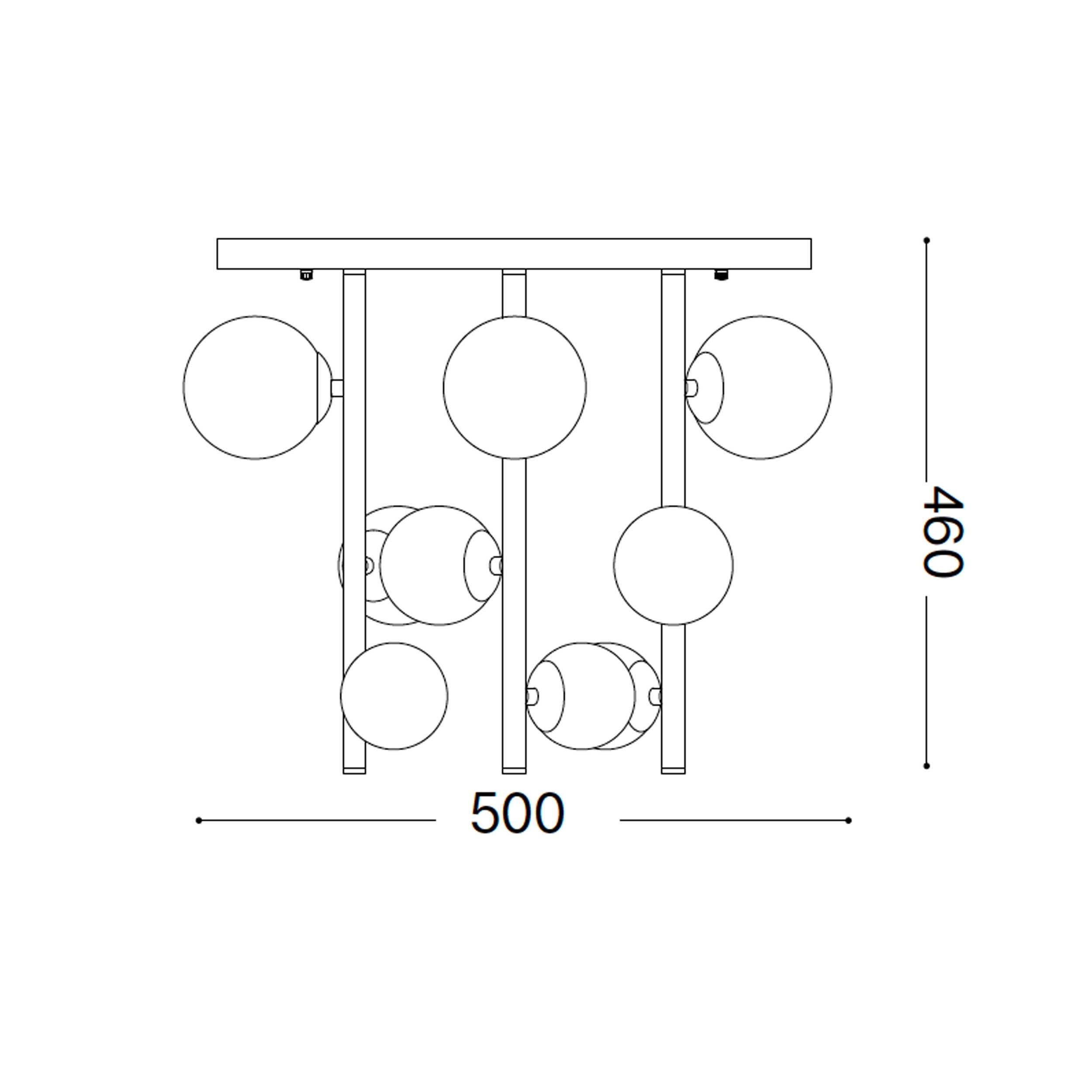 Ideal lux Perlage G9 påmonteret loftslampe