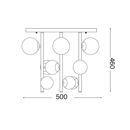 Ideal lux Perlage G9 påmonteret loftslampe