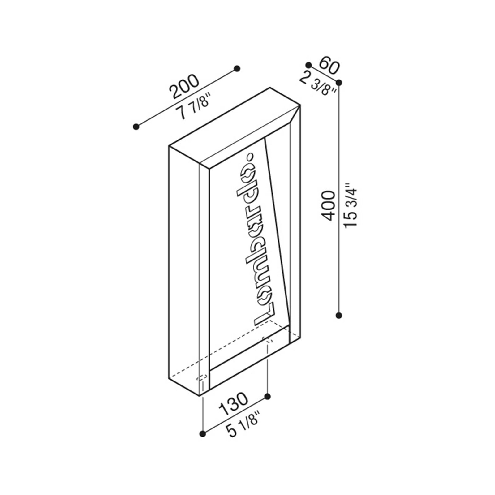 Lombardo Arke FULL Code LED udendørs søjlearmatur IP66 24V