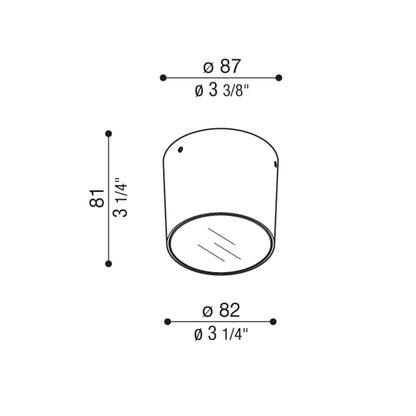 Lombardo Noa 50 Top LED přisazené svítidlo IP65
