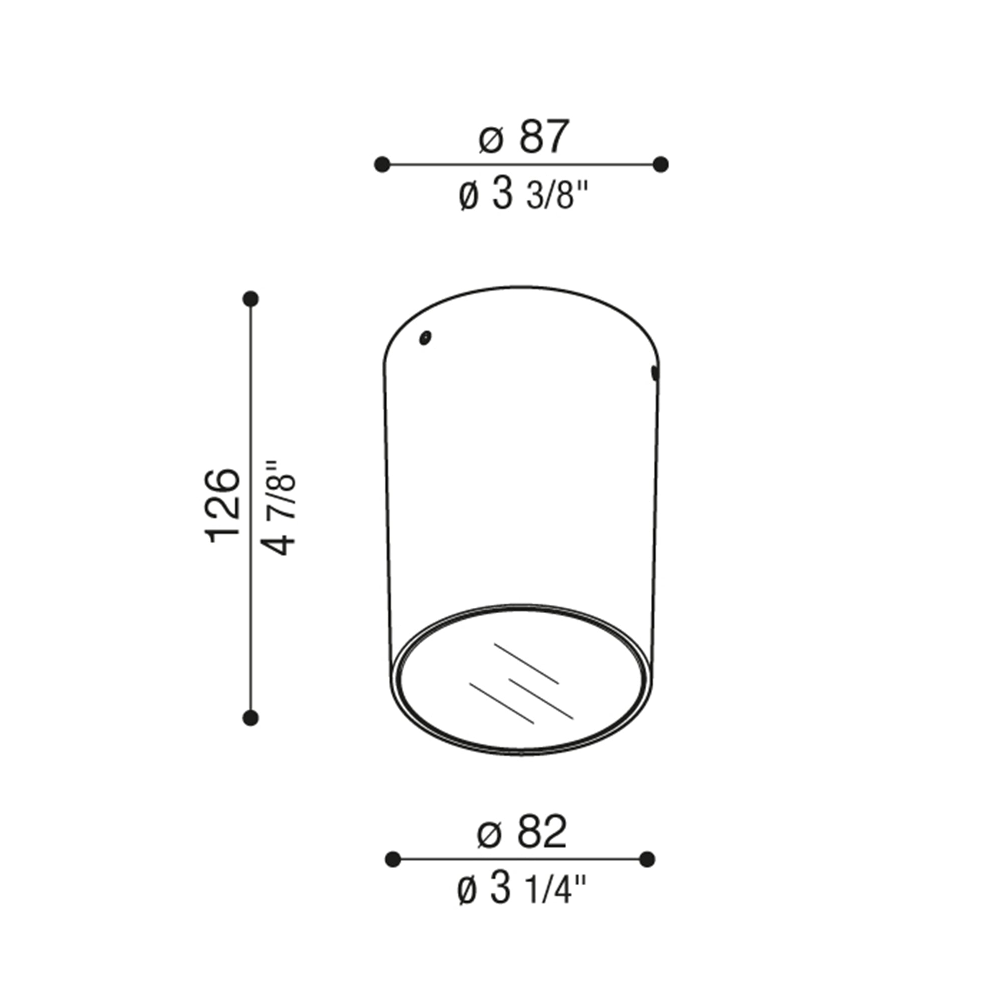 Lombardo Noa 100 Top LED přisazené svítidlo IP65