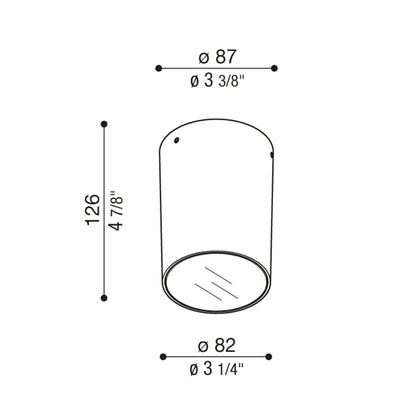 Lombardo Noa 100 Top LED přisazené svítidlo IP65