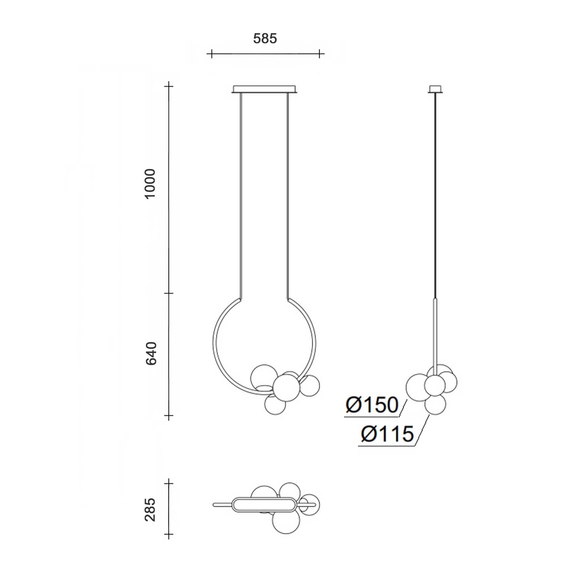Lucis OHM LED závěsné svítidlo