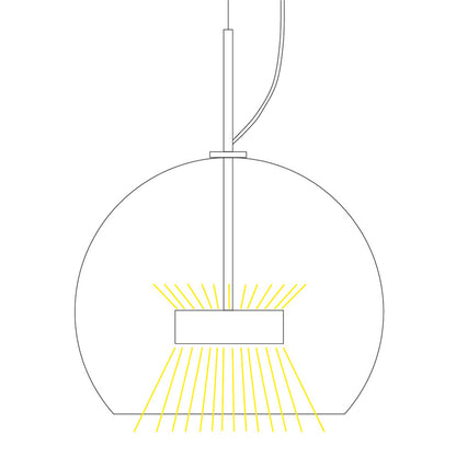 Lucis Omnia Glass LED závěsné svítidlo