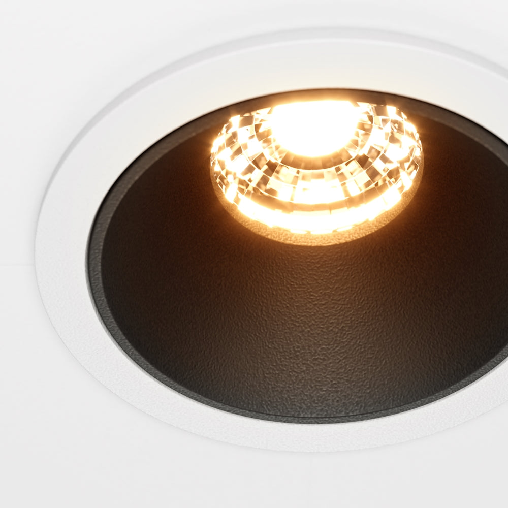 Maytoni downlight Alfa LED 36° indbygget cirkulært lysarmatur, sort