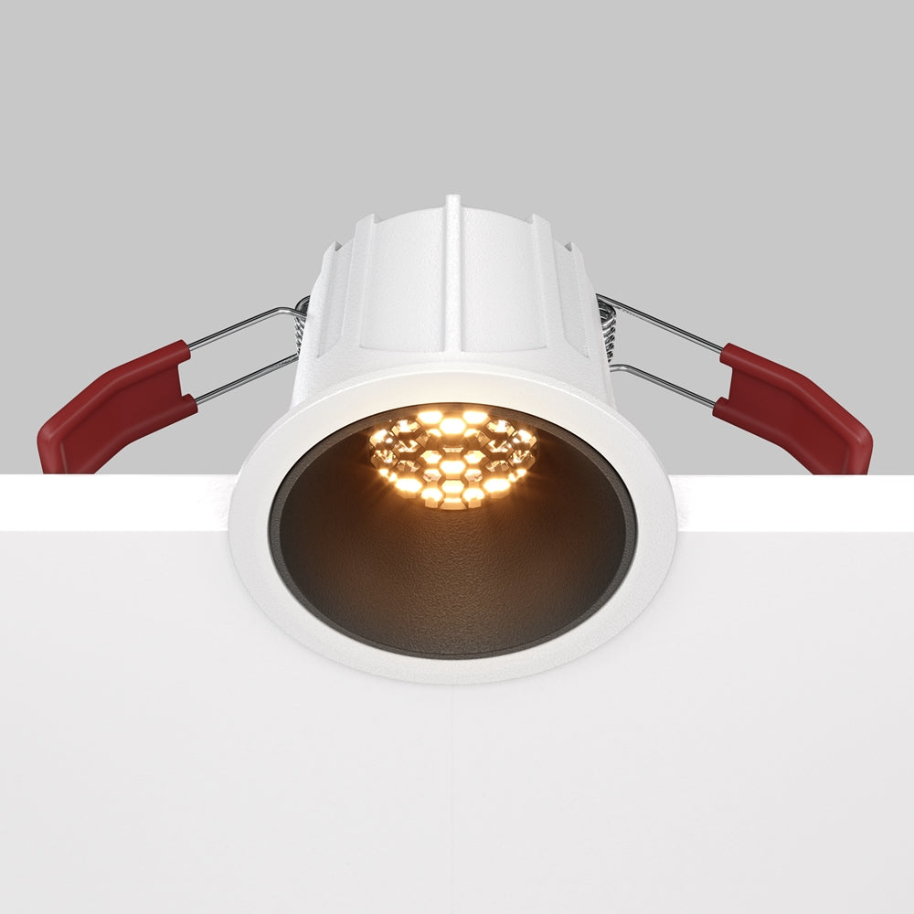 Maytoni downlight Alfa LED 36° indbygget cirkulært lysarmatur, sort
