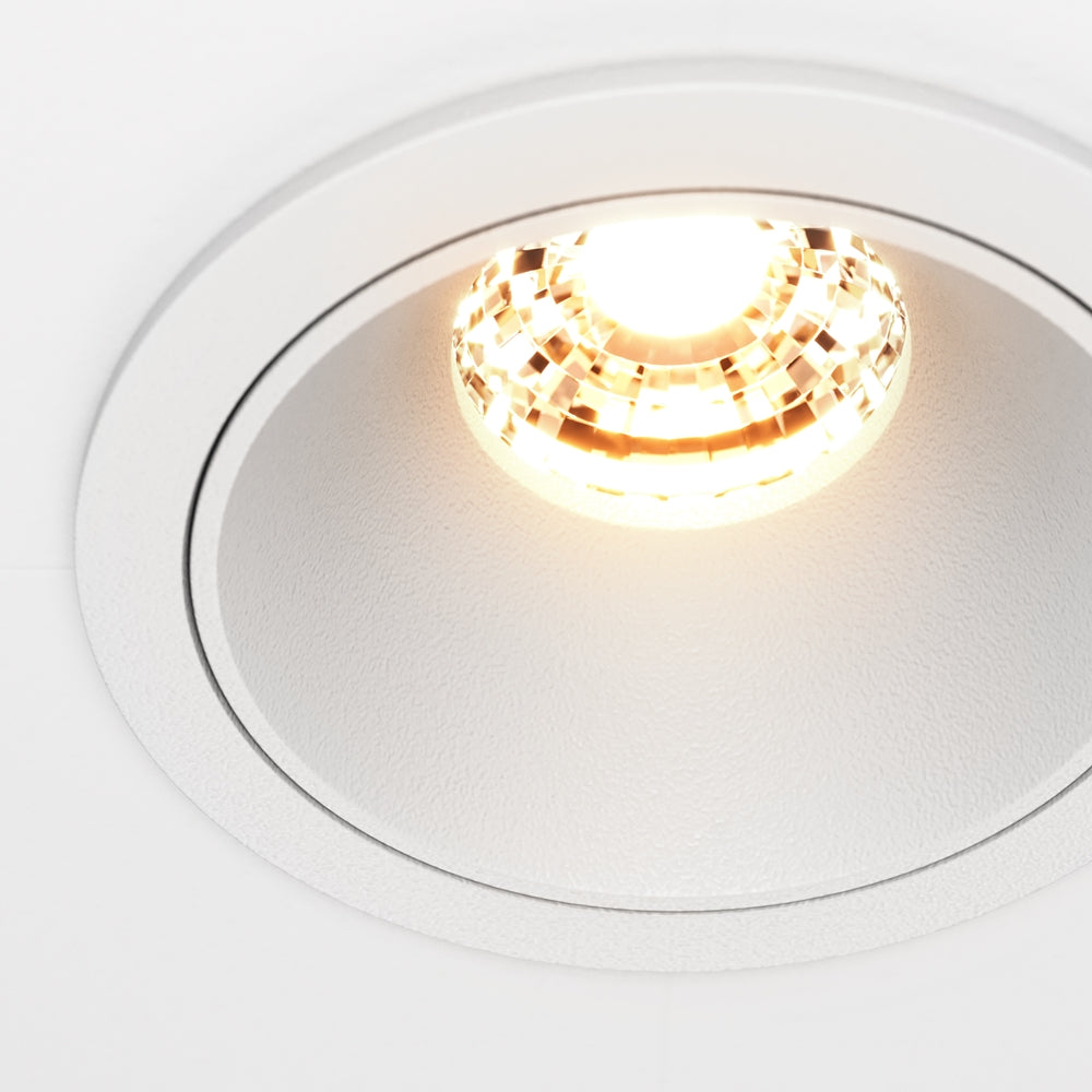 Maytoni downlight Alfa LED 36° indbygget cirkulært lysarmatur, hvid