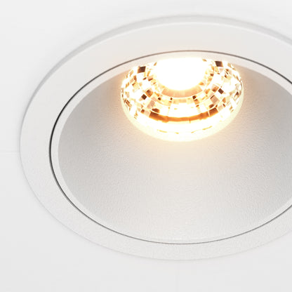 Maytoni downlight Alfa LED 36° indbygget cirkulært lysarmatur, hvid