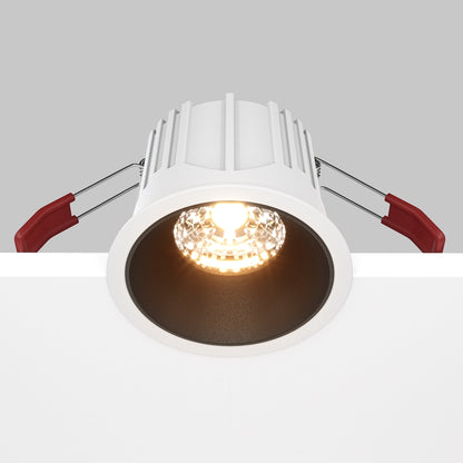 Maytoni downlight Alfa LED 36° indbygget cirkulært lysarmatur, sort