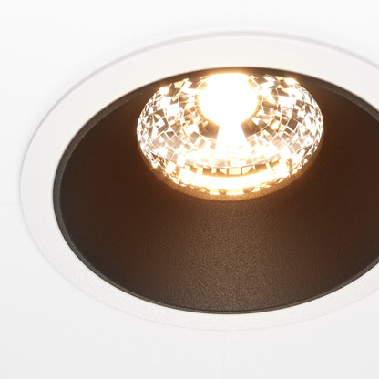Maytoni downlight Alfa LED 36° indbygget cirkulært lysarmatur, sort