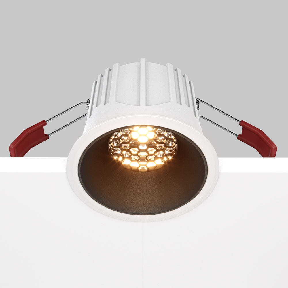 Maytoni downlight Alfa LED 36° indbygget cirkulært lysarmatur, sort