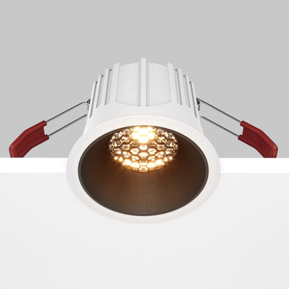Maytoni downlight Alfa LED 36° indbygget cirkulært lysarmatur, sort