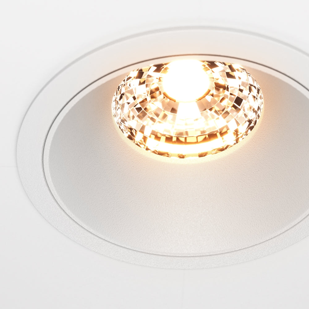 Maytoni downlight Alfa LED 36° indbygget cirkulært lysarmatur, hvid