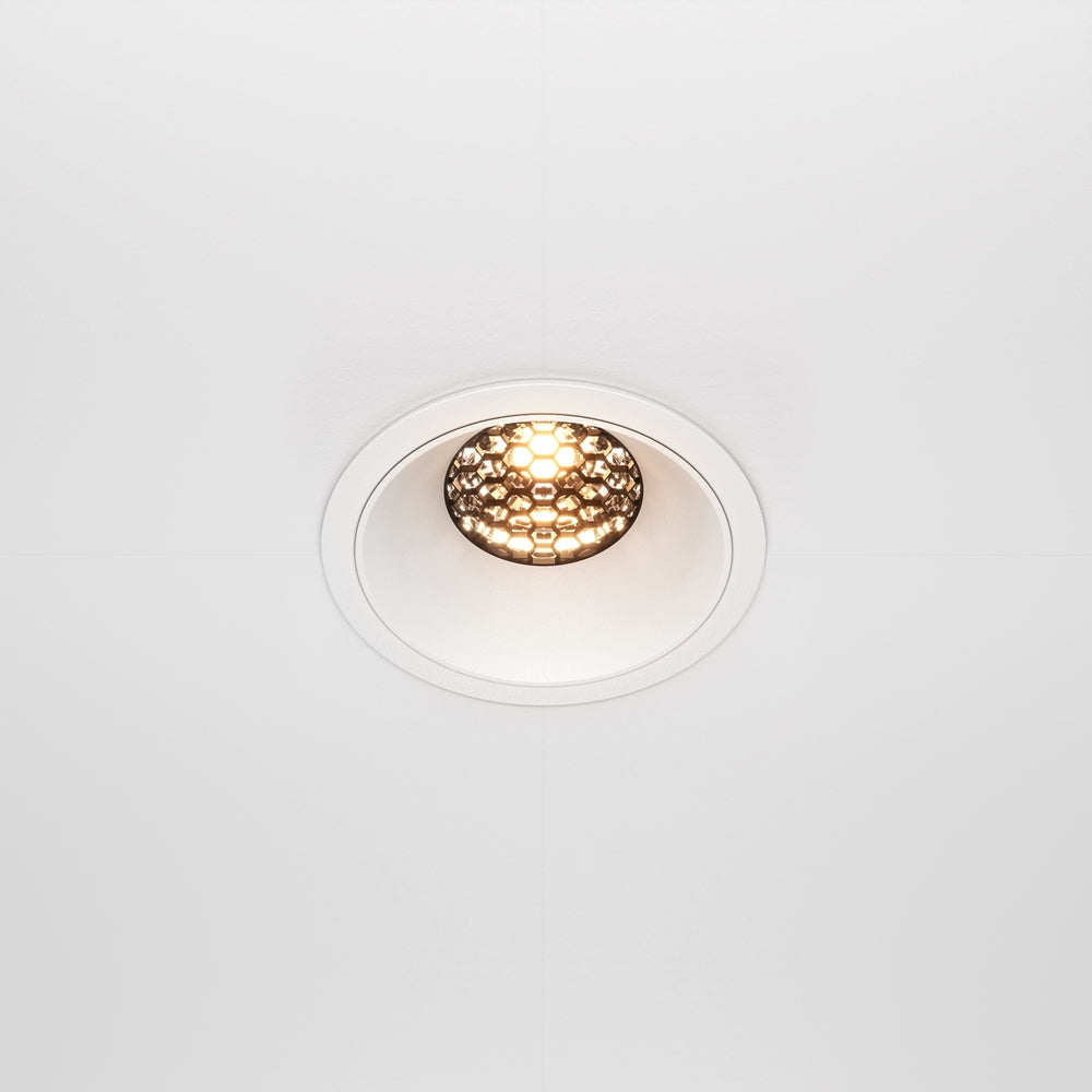 Maytoni downlight Alfa LED 36° indbygget cirkulært lysarmatur, hvid