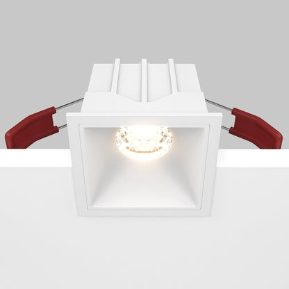 Maytoni downlight Alfa LED 10W 36° indbygget firkantet lampe, hvid