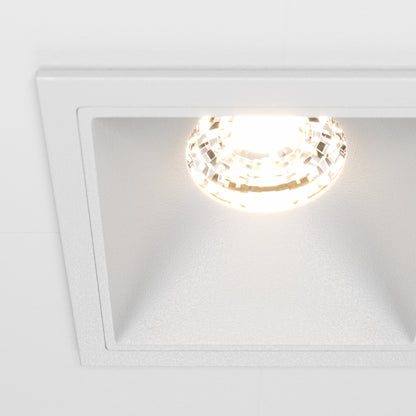 Maytoni downlight Alfa LED 10W 36° indbygget firkantet lampe, hvid