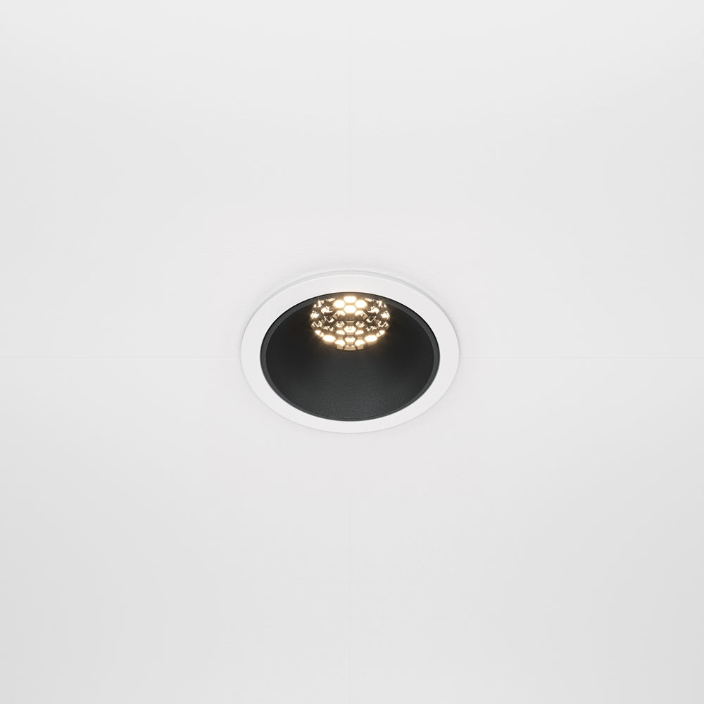 Maytoni downlight Alfa LED 36° indbygget cirkulært lysarmatur, sort