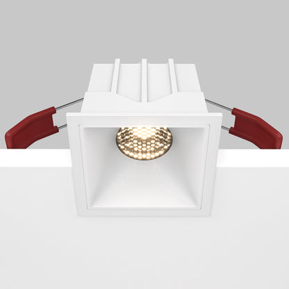 Maytoni downlight Alfa LED 10W 36° indbygget firkantet lampe, hvid