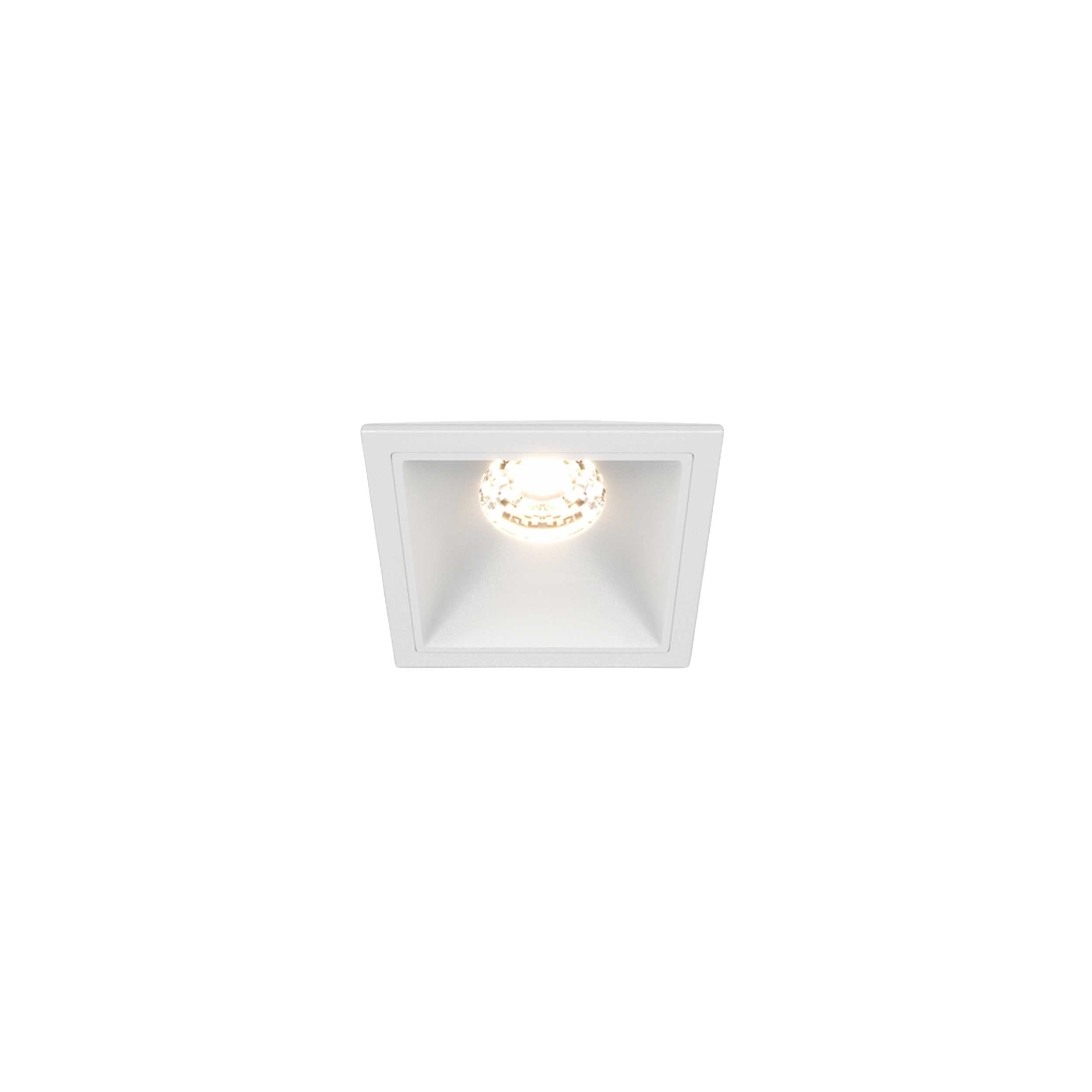 Maytoni downlight Alfa LED 10W 36° indbygget firkantet lampe, hvid