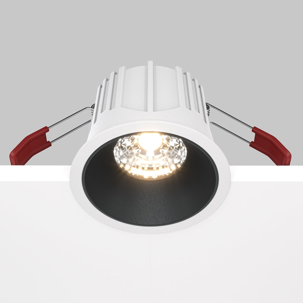 Maytoni downlight Alfa LED 36° indbygget cirkulært lysarmatur, sort