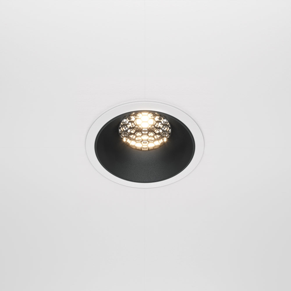 Maytoni downlight Alfa LED 36° indbygget cirkulært lysarmatur, sort