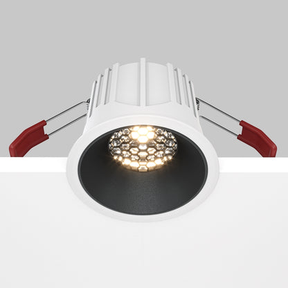 Maytoni downlight Alfa LED 36° indbygget cirkulært lysarmatur, sort