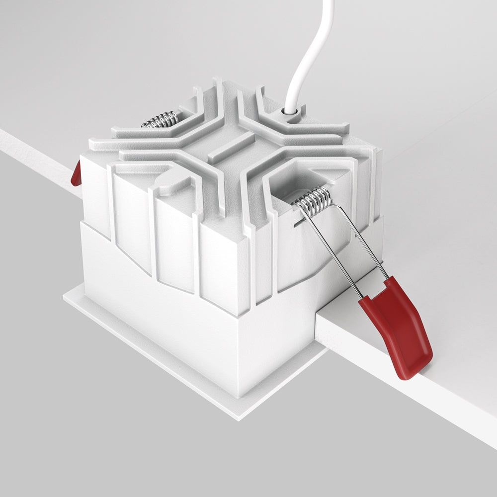 Maytoni downlight Alfa LED 15W 36° indbygget firkantet lampe, hvid