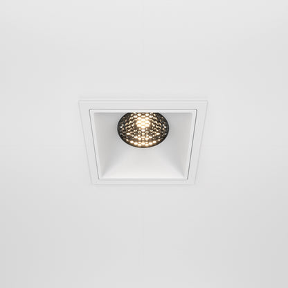 Maytoni downlight Alfa LED 15W 36° indbygget firkantet lampe, hvid