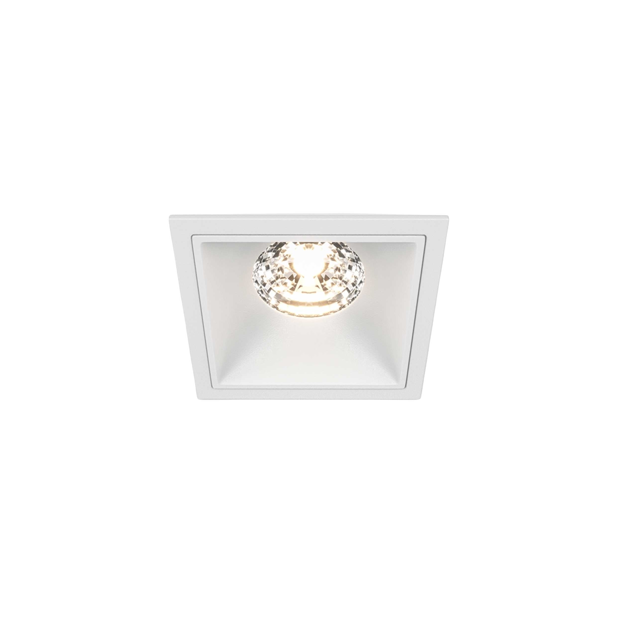 Maytoni downlight Alfa LED 15W 36° indbygget firkantet lampe, hvid