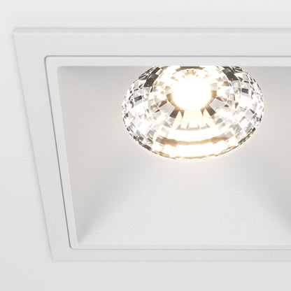 Maytoni downlight Alfa LED 15W 36° indbygget firkantet lampe, hvid